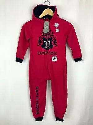 Buy NEW! GEORGE Harry Potter Hogwarts Gryffindor All In One Pyjamas, Size 6-7 Years! • 6£