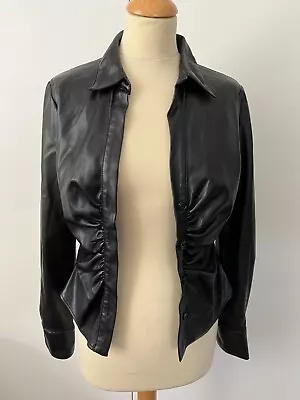 Buy Ladies Zara Leather Look Jacket - Size M - Free Uk Postage!! • 30£
