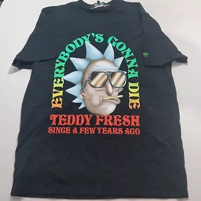 Buy Teddy Fresh Rick And Morty Men’s M T-Shirt Black Everybody’s Gonna Die Cotton • 21.99£