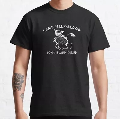 Buy Camp Half Blood Men Kids T Shirt Percy Jackson Greek Gods Pegasus Long Island • 8.99£