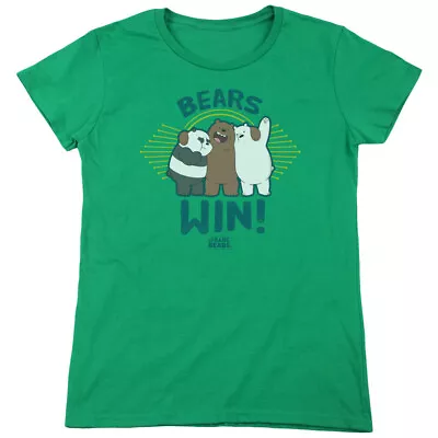 Buy We Bare Bears  Bears Win  Women's Adult Or Girl's Junior Babydoll Tee • 32.76£