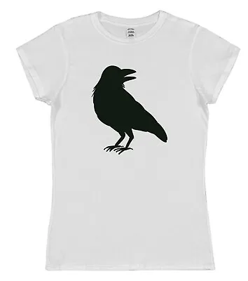 Buy Raven Halloween T-Shirt Unisex Bird Fancy Dress Gothic Blackbird Nevermore Poe • 15.95£