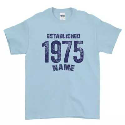 Buy Personalised T-Shirt 1978 Any Text Year Established T-Shirt For Men Women Kids • 10.99£