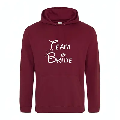 Buy Hoodie Team Bride Hen Do Marriage Wedding Gift Printed Unisex Hoody Hooded Top • 24.95£