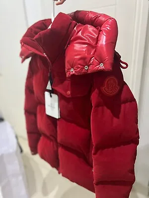 Buy Moncler Red Vignemale Corduroy Padded Jacket • 750£