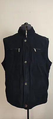 Buy Bugatti Mens Full Zip Vest Sleeveless Jacket Thin Lightweight Polyester Blue XXL • 9.99£