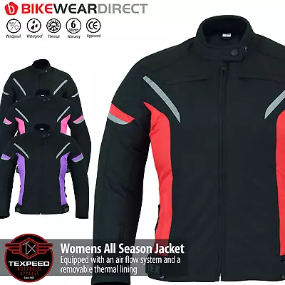 Buy Women Motorcycle Jacket Ladies Motorbike Waterproof Moped With Biker Armour • 49.99£
