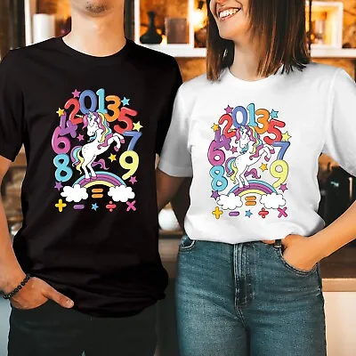 Buy T-Shirts (125) Number Day Maths Day Kids Boys Girls School Unicorn Day Shirt • 7.99£