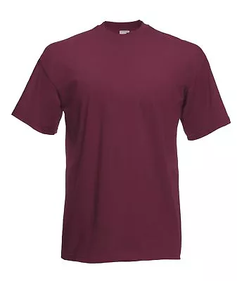 Buy Fruit Of The Loom Plain Blank Mens Mans Cotton Tee Shirt Tshirt T-Shirt NEW • 5.45£