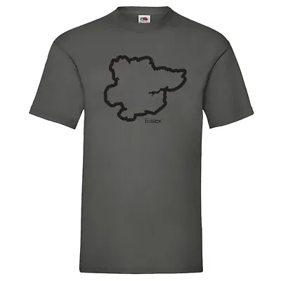 Buy Essex Map Outline T-Shirt Birthday Gift • 14.99£