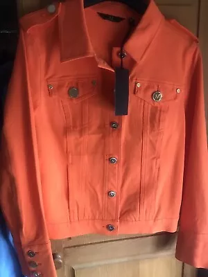 Buy Julien McDonald Orange Military Denim Style Jacket BNWT • 34.50£