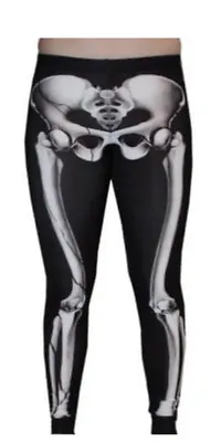 Buy Ladies Skeleton Bones X-ray Print Leggings Goth Punk Emo Gothic Halloween • 24.99£