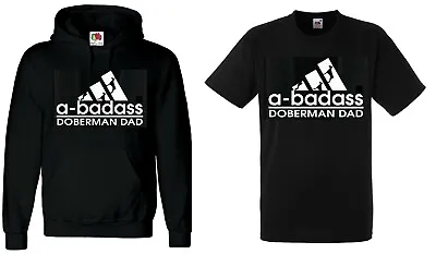 Buy Doberman Dog Hoody Sweatshirt Dad And T Shirt • 39.99£