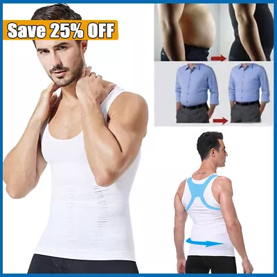 Buy Men Compression Sleeveless Vest T-Shirt Base Layer Tank Top For  Fitness Sports • 6.17£