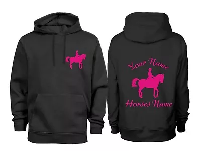 Buy Personalised Adults Smart Dressage Horse Hoodie H17 • 24.99£