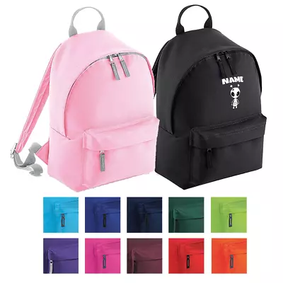 Buy Personalised Alien Backpack Any Name Junior Kids Childrens School Rucksack Bag • 16.95£