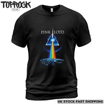 Buy Rare! Pink Floyd T-Shirt S-5XL Tee Dark Side Of The Moon Rock Band Concert Shirt • 18.40£