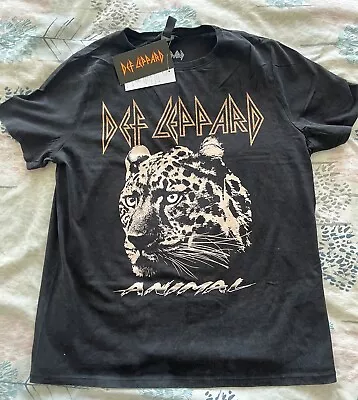 Buy Def Leppard Animal - Ladies T-shirt Uk Size 12 From New Look With Tags Rock   • 8.99£