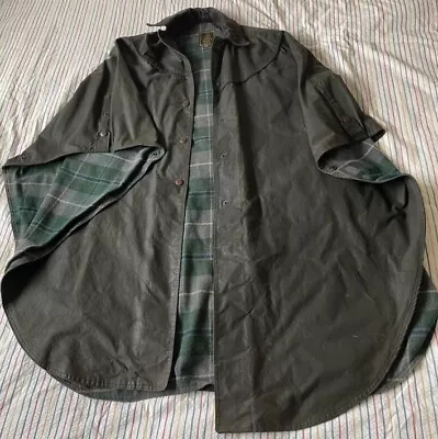 Buy The Original British Thorndale Garment Waxed Cape Jacket Coat  14/16/18/20/22/24 • 60£