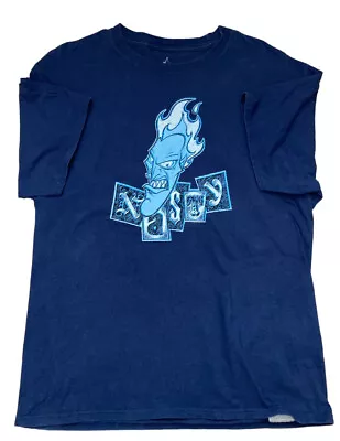 Buy Disney’s Hercules Villain Hades NASTY  T-Shirt RARE Hanes Size Large Navy Blue • 48.21£