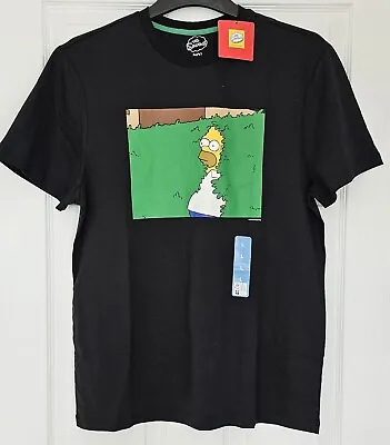 Buy The Simpsons Homer Viral GIF Meme Bush Black T-Shirt Men Tee Top • 24.99£