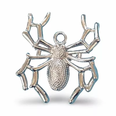 Buy 6pcs Of  Silver Spider Charms Metal Jewellery Making Goth Earrings CH20 • 3.99£