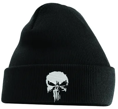Buy Skull Punisher Inspired Beanie Hat Gym Workout Movie • 8.99£