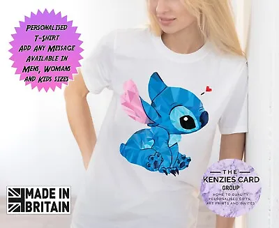 Buy Personalised Disney's Lilo And Stitch Custom Any Name T Shirt Stitch Shirt V3 • 11.95£