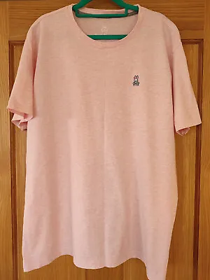 Buy PSYCHO BUNNY T-shirt Tee XL (size 7) Pink Short-sleeve Pima Cotton • 19.99£