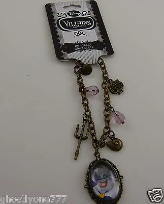 Buy Disney Ursula Villain Little Mermaid Charm Bracelet Under The Sea Halloween • 9.64£