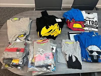 Buy 30 Wholesale T-shirts Inc. Sesame Street Family Guy Batman Superman Bulk Joblot • 60£