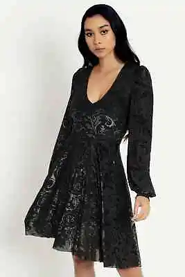 Buy Blackmilk Burned Velvet Yennefer Longline Romance Dress Witcher Size Large L NEW • 260.33£