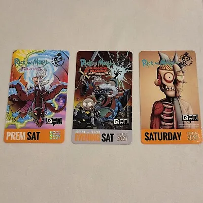 Buy Rose City Comic Con 2021 Rick And Morty Convention Badge Set Cool Unique Merch • 34.06£