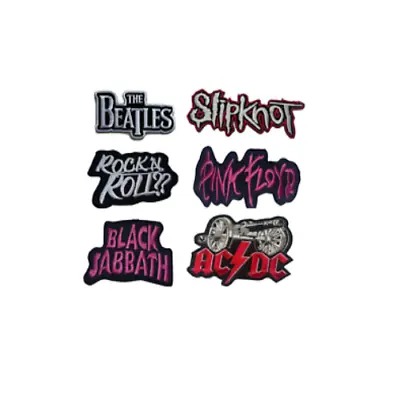 Buy Music Lover Rock Bands Embroidered Patch Sew Iron On Patches Transfer Clothes • 2.79£