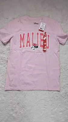 Buy Official Disney Minnie Mouse Malibu Pink T-shirt Medium BNWT • 6.50£