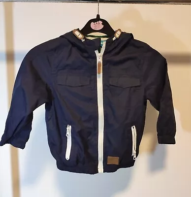 Buy Rebel Babies Navy Hooded Jacket - Lined- Size 2-3 Years • 11.95£