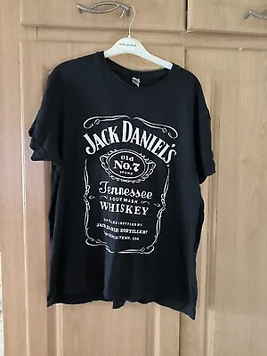 Buy Roly Black Cotton Jack Daniel's Whiskey T-Shirt Size Large  (A) • 9.99£