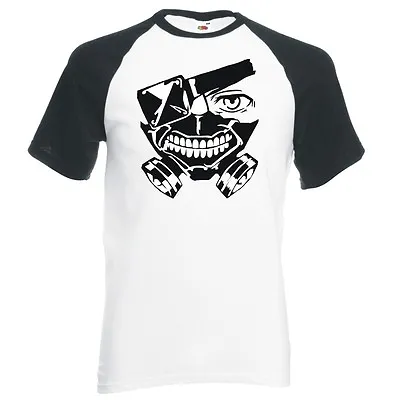 Buy Tokyo Ghoul  Kaneki's Mask  Unisex, Raglan Baseball T-shirt • 14.99£