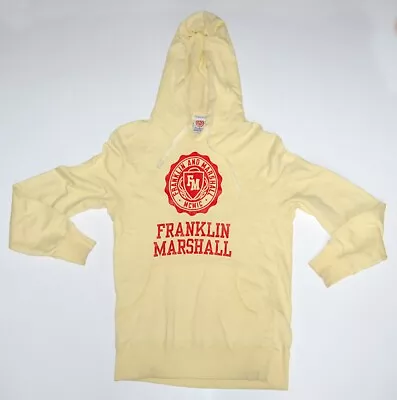 Buy Franklin & Marshall Hoody Mens Small Light Yellow Hooded Sweatshirt Summer Smart • 12£