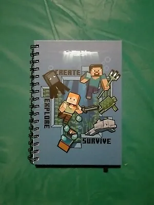 Buy Minecraft - Caves & Cliffs - Create Explore Survive - A5 Journal Notebook • 7.71£
