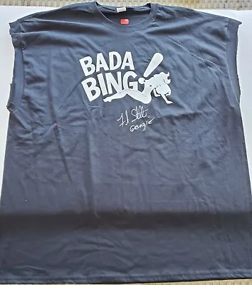 Buy Frank Santorelli The Sopranos Signed Bada Bing Cutoff T-shirt • 75.77£