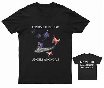 Buy I Believe There Are Angels Among Us T-Shirt Dad Mom Memorial • 12.95£