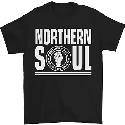 Buy Northern Soul Keep The Faith Mens T-Shirt 100% Cotton • 11.48£