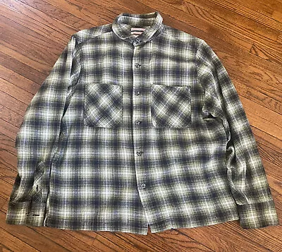 Buy Urban Outfitters Flannel Cropped Shirt Jacket Green Plaid Lumberjack Medium • 14.60£