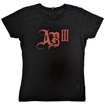 Buy Alter Bridge AB III Red Logo Black Womens Fitted T-Shirt NEW OFFICIAL • 14.89£