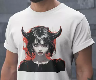 Buy Devil Girl T Shirt - Demon - Gothic - Horror - %100 Cotton • 12.95£