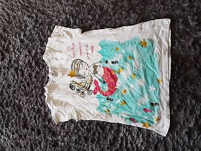Buy Girls M&co Kids Mermaid T-shirt Age 9-10yrs • 3£