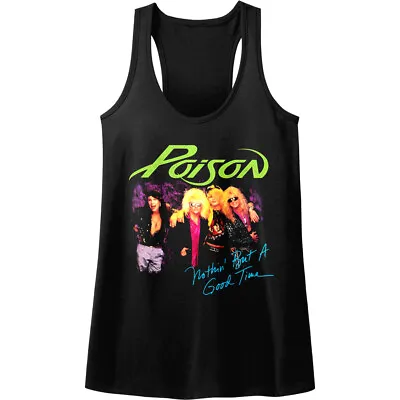 Buy Poison Nothin But A Good Time Women's Tank Top Rock Band Album Tour Racerback • 25.10£