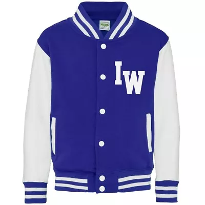 Buy Personalised Initials Kids Varsity Jacket 3-13 Years Printed Baseball Customised • 19.10£