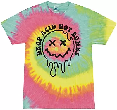 Buy Drop Acid Not Bombs Tie Dye Tshirt • 19.99£